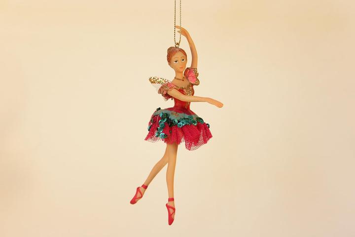 Image du produit Gisela Graham Décorations de Noël Ballerina (2 -pièce)