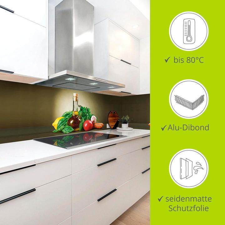 Image du produit Artland Dos de cuisine en aluminium Légumes sains et épices