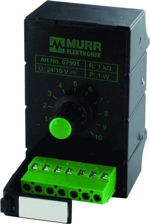 Actual product image Murr Elektronik MPOT potentiometer module 10K-Ohm/270 degree mounting rail screw terminals