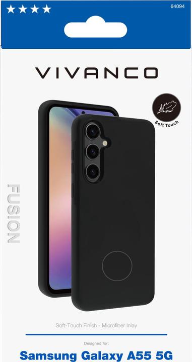 Image du produit Vivanco FUSION Cover pour Samsung Galaxy A55 5G, noir (Samsung Galaxy A55)