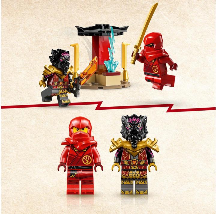 Actual product image LEGO 71789 Chase with Kai's speedster and Ras' motorbike (71789, LEGO Ninjago)