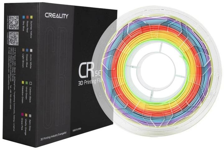 Produktbild Creality Filament PLA Regenbogen, 1.75mm, 1kg (PLA, 1.75 mm, 1000 g, Mehrfarbig)