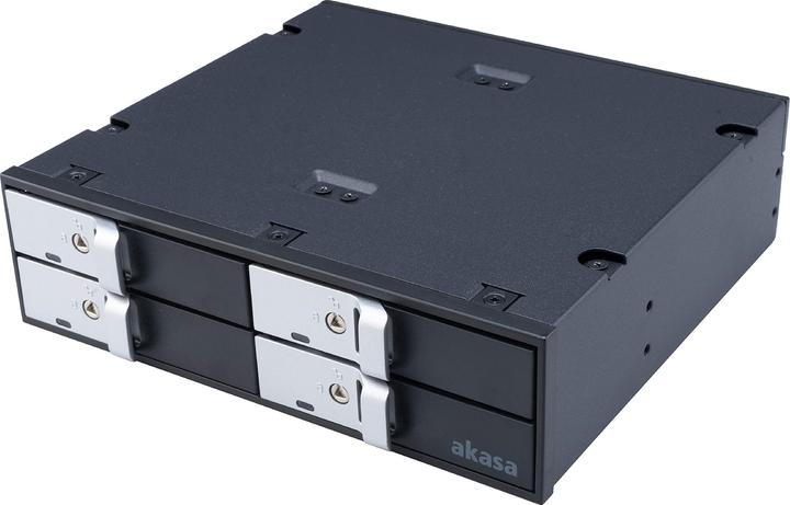 Immagine prodotto Akasa Telaio per unità Elite da 5,25 pollici per quattro HDD/SSD da 2,5 pollici