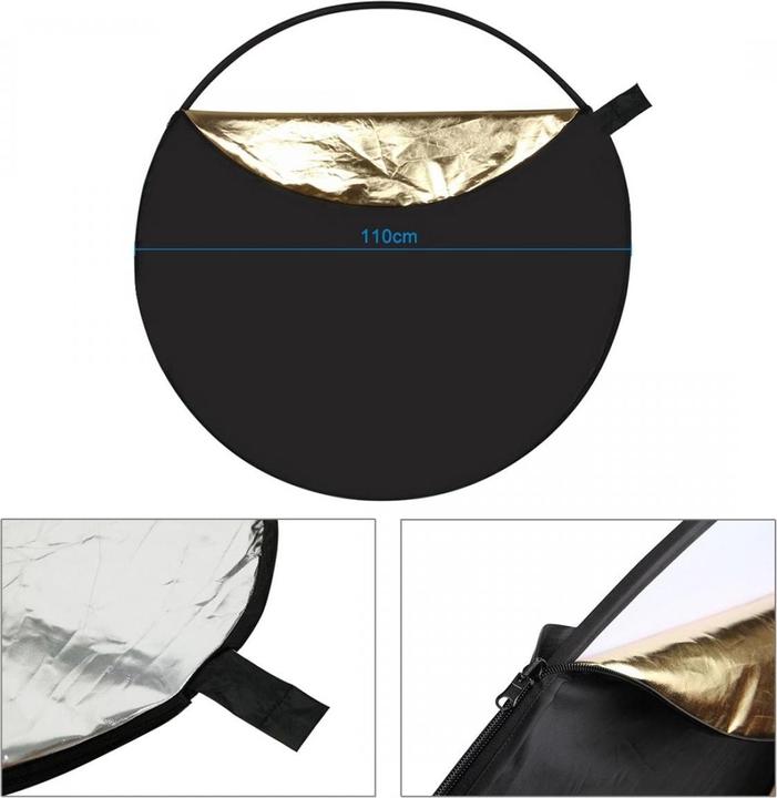 Image du produit Puluz Réflecteur pliable Système 5 en 1 (Réflecteur rabattable, 110 cm)