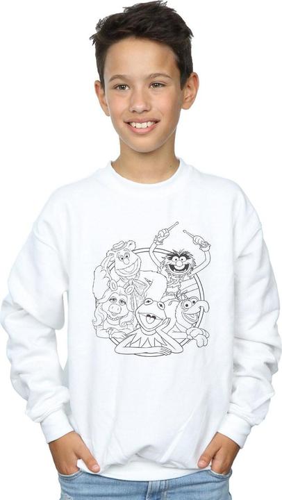 Immagine prodotto Disney The Muppets Group Line Art Felpa Ragazzi (128)