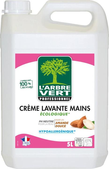 Image du produit L'arbre vert Crème Lavante Mains Écologique Amande (Savon liquide, 5000 ml)