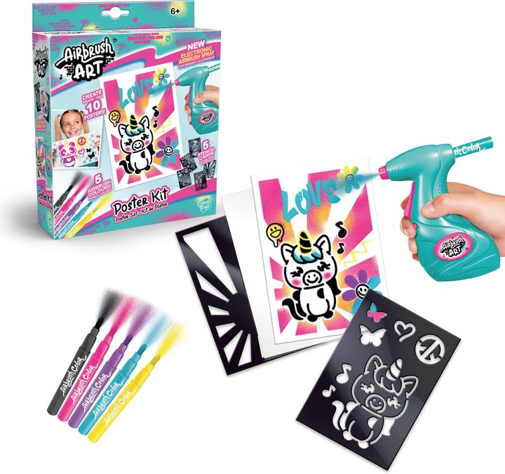 Produktbild Canal Toys Airbrush ART Mini Poster Kit Sprayer Starter 6+