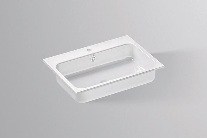Produktbild Alape Einbaubecken EB.SR650H, rechteckig B: 650mm H: 127mm T: 472mm, 2219600000, weiss (910 mm, 650 mm)
