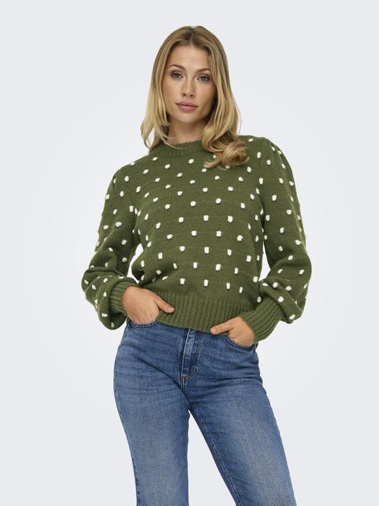 Produktbild JdY Normal geschnitten Hoch geschlossen Lange Bündchen Puffärmel Pullover Strickpullover (XXL)