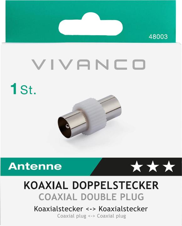 Immagine prodotto Vivanco Antenne Coax Doppia Spina