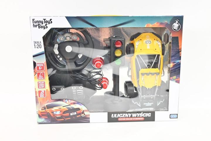 Artyk Auto R/C z kierownicš i pedałami ToysForBoy 143236
