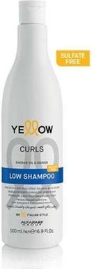 Produktbild Alfaparf Yellow Locken Low Anti-Frizz Shampoo für Wellen und Locken 500ml (500 ml, Flüssiges Shampoo)