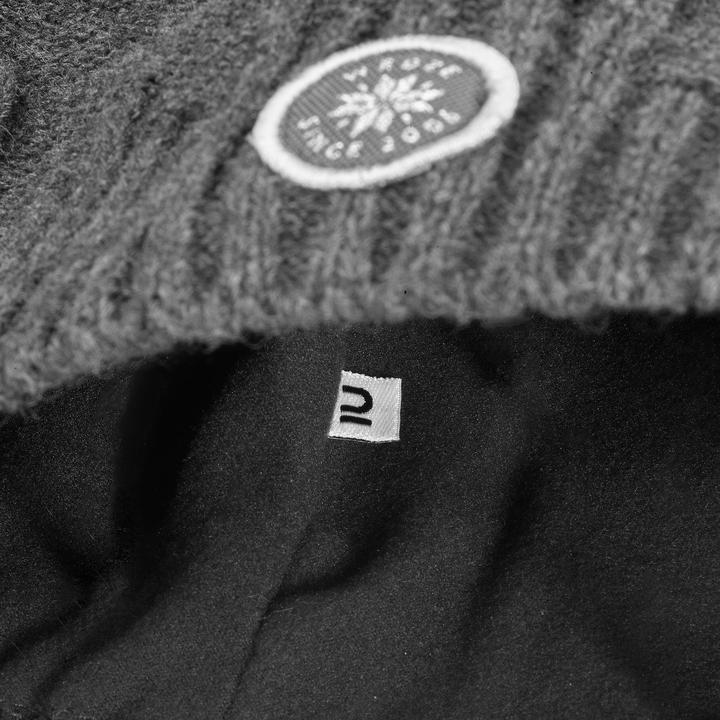 Immagine prodotto Wedze Cappello da adulto in maglia a cavo - Pelliccia Virgin grigio scuro