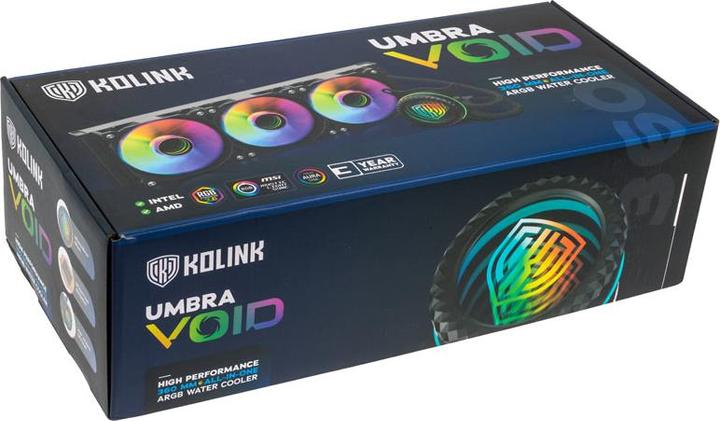 Actual product image Kolink Umbra Void 360 AIO Performance ARGB CPU Complete Watercooler