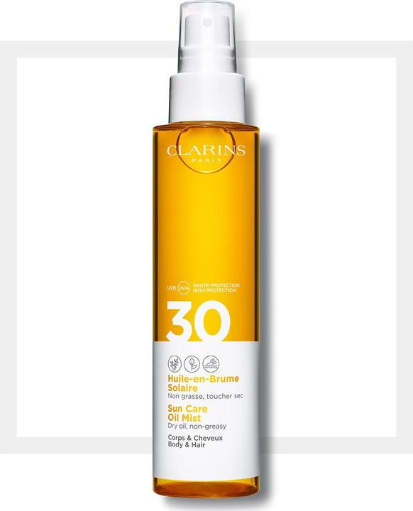 Image du produit Clarins Sun - Huile-en-Brume Solaire Corps & Cheveux SPF30 (Crème solaire visage, SPF 30, 150 ml, 190 g)