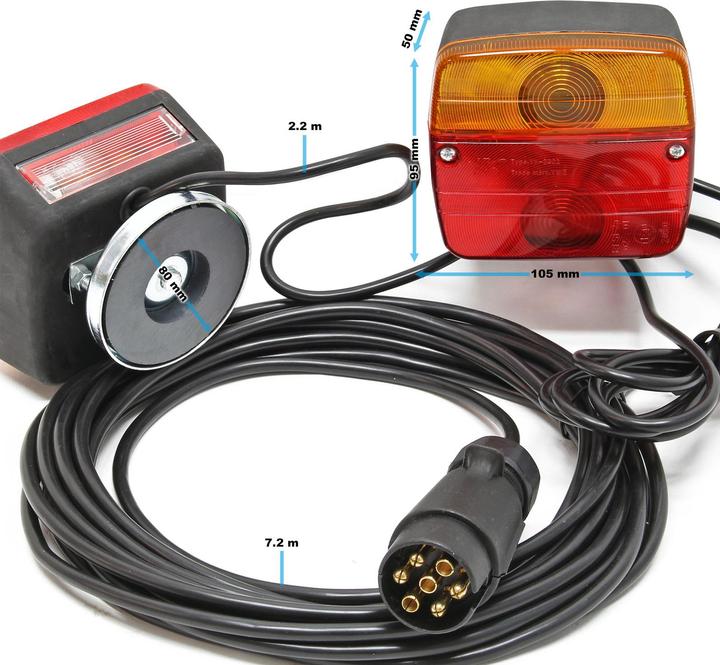 Actual product image Wiltec Trailer rear lights
