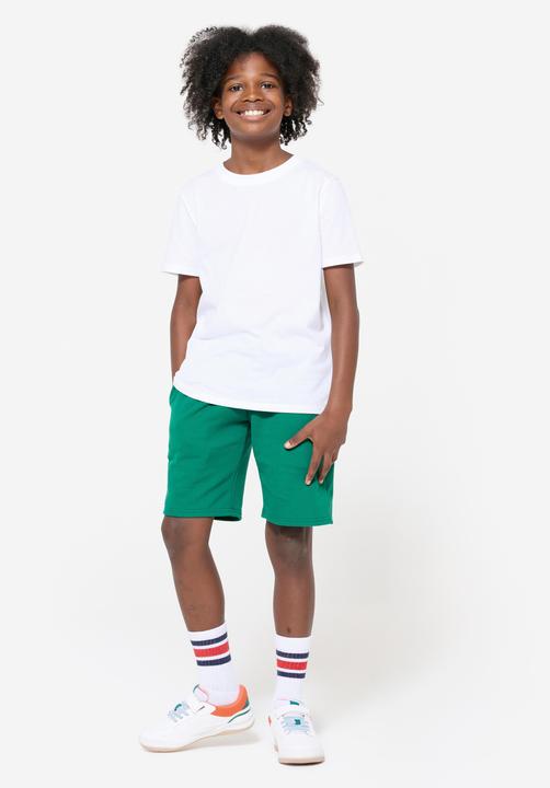 Produktbild Domyos Multisport Shorts Kinder Unisex Baumwolle - grün (8, 9, 10)