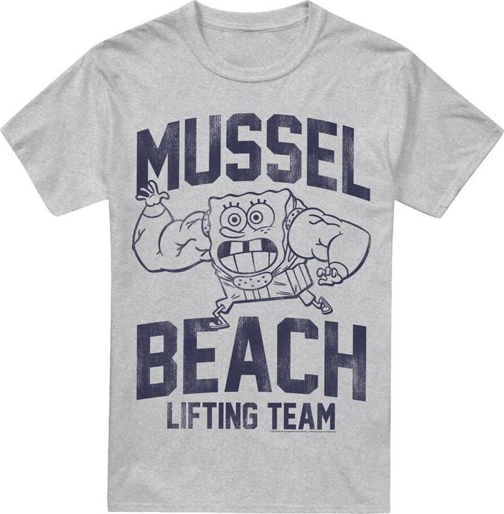 Produktbild Spongebob Squarepants Mussle Beach Lifting Team TShirt (S)