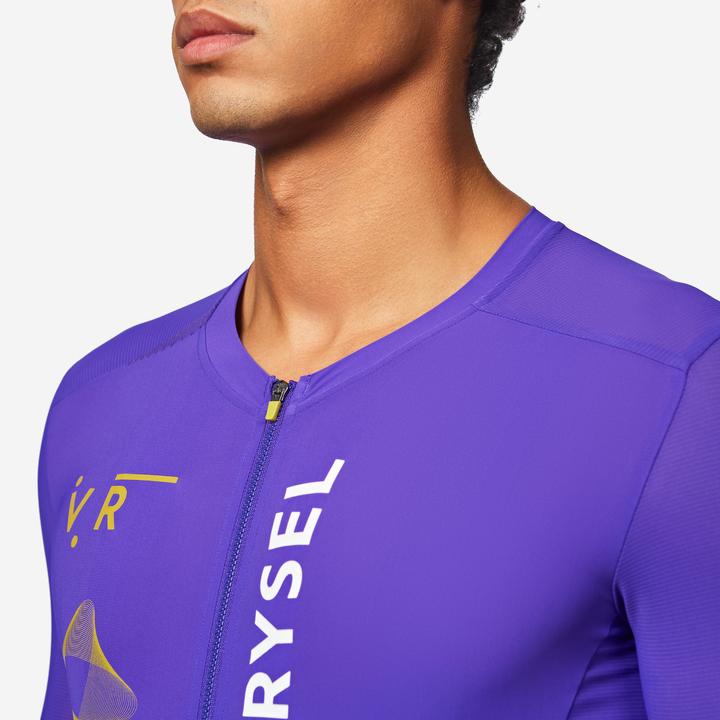 Image du produit Van rysel Maillot de vélo route manches courtes été unisexe - RACER 2 violet (XL)