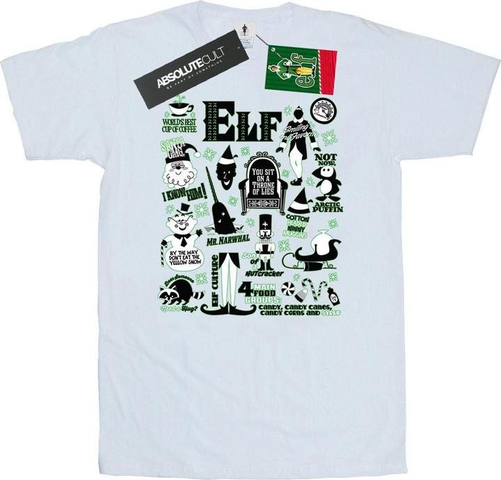 Produktbild Elf Infographic Poster TShirt (3XL)