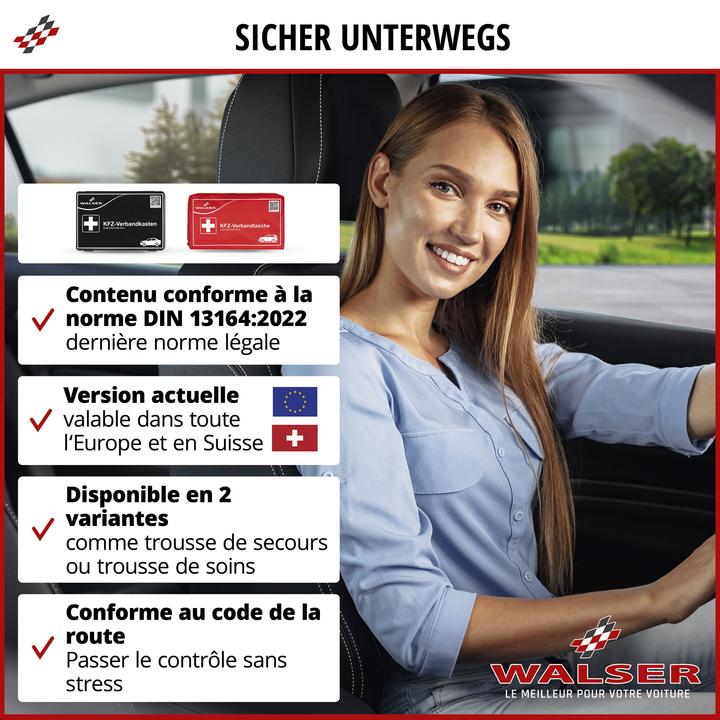 Produktbild Walser KFZ Verbandskasten schwarz nach DIN 13164