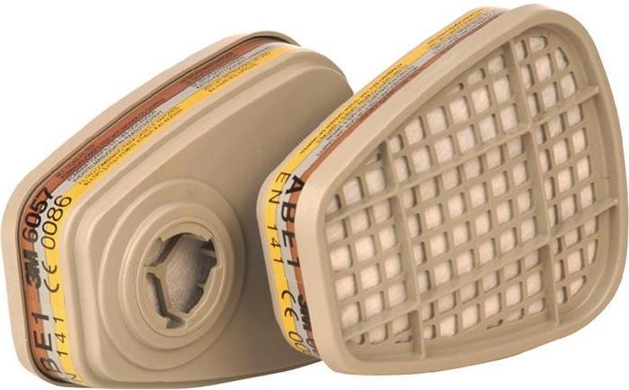 Image du produit 3M Filtre 6057 ABE1 Vapeurs organiques (Masque de protection respiratoire Filtre de rechange)