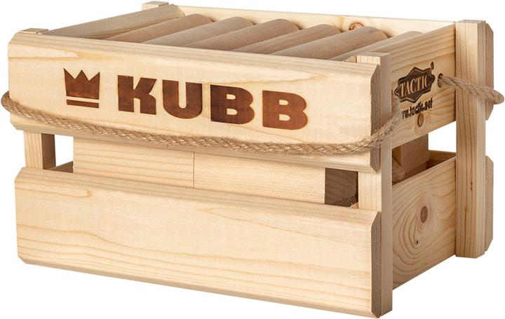 Actual product image Selecta Spielzeug KUBB Vikings game in a wooden box