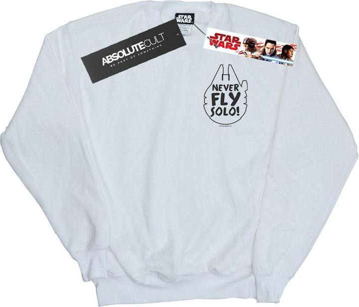 Actual product image Star Wars Mens Never Fly Solo Sweatshirt (L)
