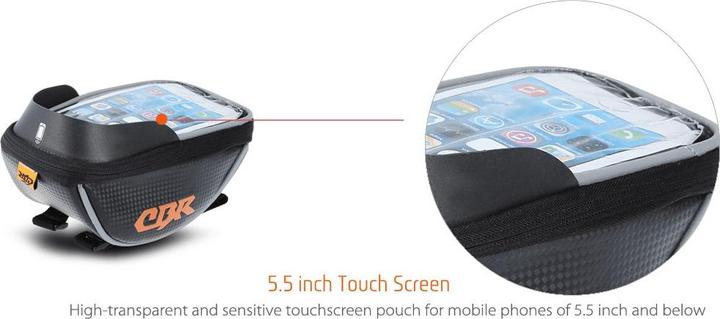 Image du produit CBR Support de smartphone pour vélo/vélo, résistant à l'eau 5,5 pouces