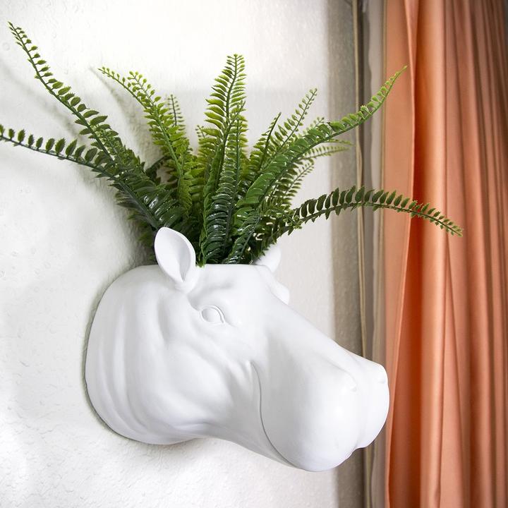 Produktbild Walplus White Hippo Flower Pot (26 cm)
