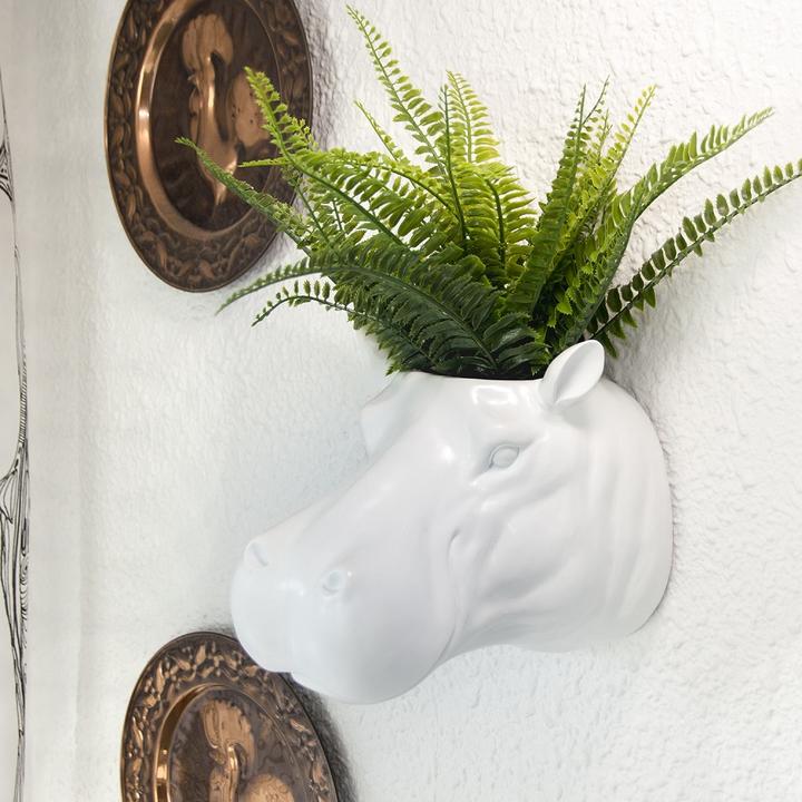 Produktbild Walplus White Hippo Flower Pot (26 cm)