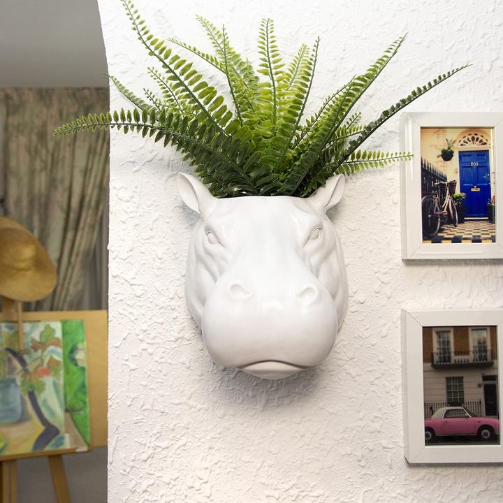Produktbild Walplus White Hippo Flower Pot (26 cm)