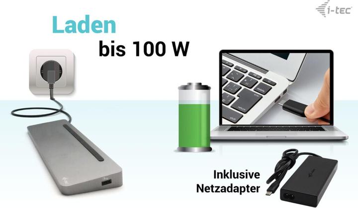 Actual product image i-tec USB-C Hub (USB-C, 8 Ports)
