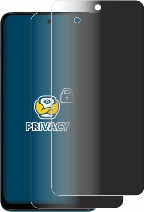 Productafbeelding BROTECT Anti-spionnetje privacyfolie Beschermfolie tegen blauw licht (2 Stuk, Motorola Moto G22)