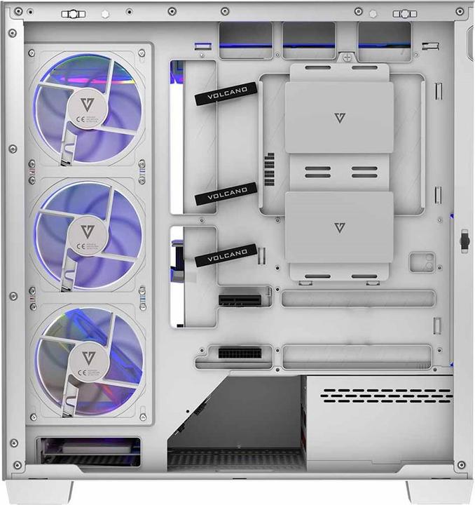Produktbild Modecom Computergehäuse VOLCANO STELLAR ARGB MIDI 8F (ATX, mATX, Mini-ITX)