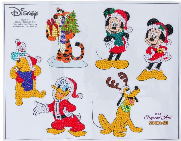 Produktbild Craft Buddy Disney Weihnachtsfreunde, 21x27cm Crystal Art Sticker Set