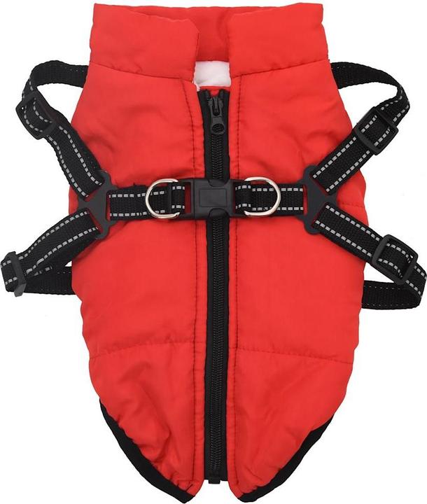 Produktbild VidaXL Hundemantel mit Geschirr Wasserdicht Reflektierend (24, Hundemantel)