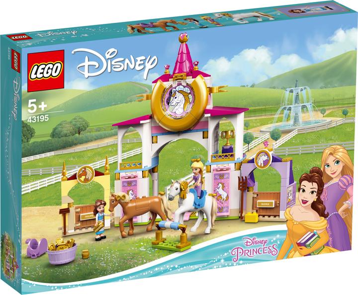 Immagine prodotto LEGO Disney Princess 43195 Belle e Rapunzel Cavallo Stabile (43195, LEGO Disney)
