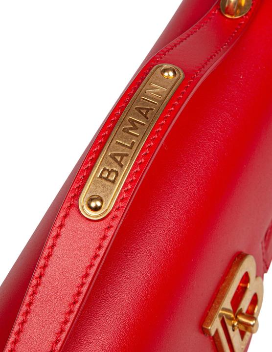Produktbild Balmain b-buzz red leather handbag