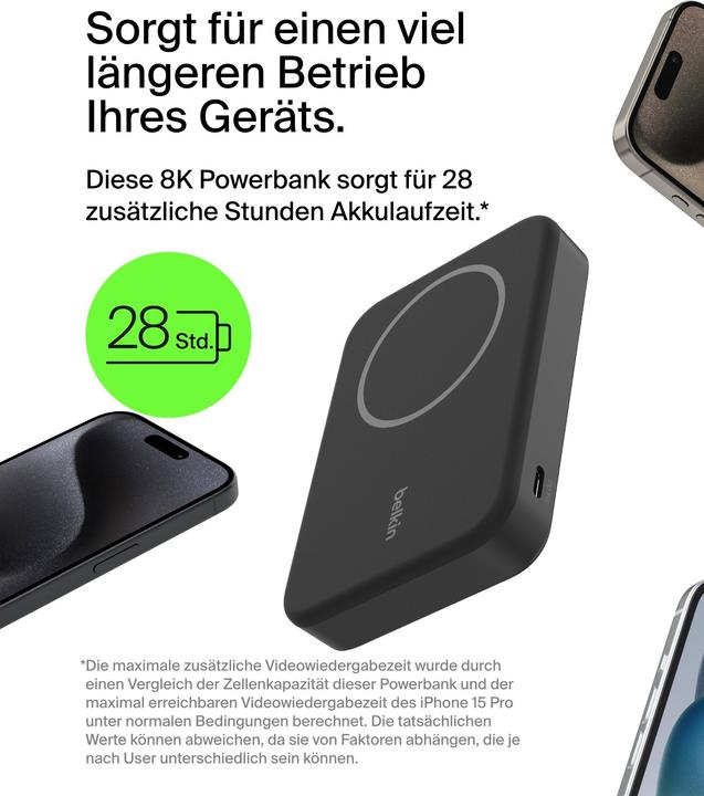 Image du produit Belkin BoostCharge Pro (8000 mAh, 20 W, 30.80 Wh)