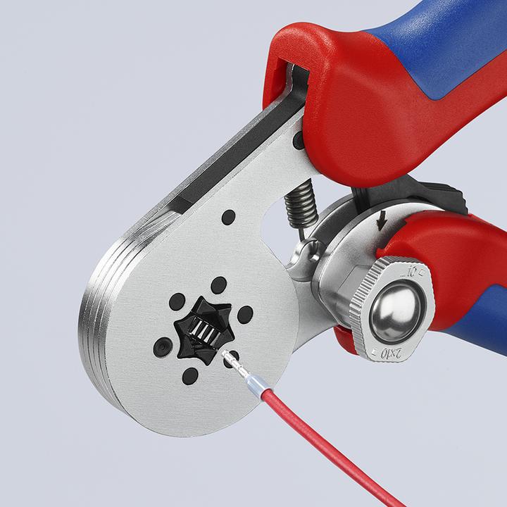 Image du produit Knipex Pince à sertir auto-ajustable pour embouts de câble (180 mm)