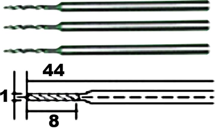 Actual product image Proxxon HSS micro twist drills (1.0 millimetre)