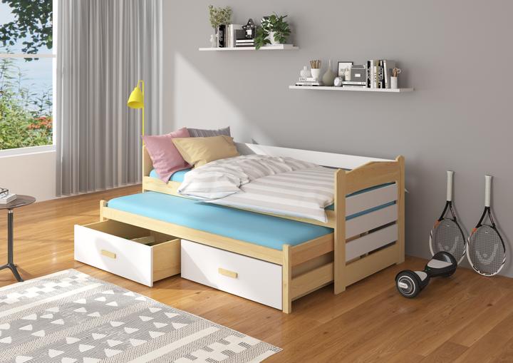Produktbild ADRK Furniture Doppelbett mit Matratzen TIARRO 180x80 (180 x 80 cm)