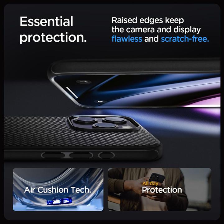 Actual product image Spigen Mag Armor iPhone 15 Pro 6.1" MagSafe czarny/matte black (Apple iPhone 15 Pro)