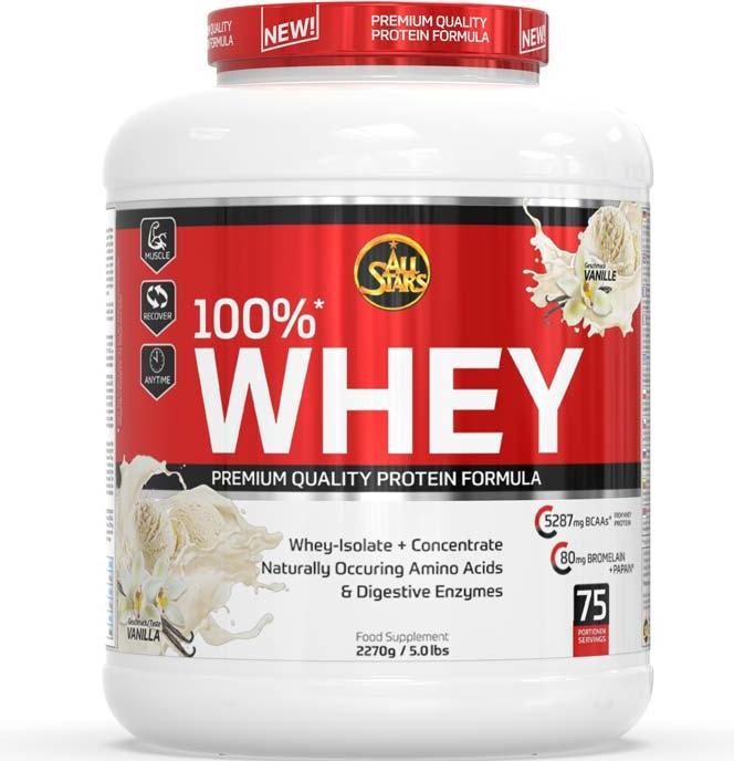 Produktbild All Stars 100% Whey Protein (Vanille, 1 Stk., 2270 g)