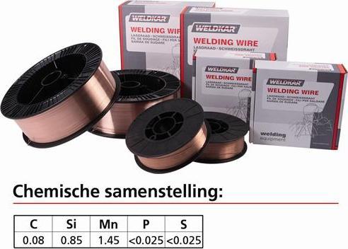 Image du produit Weldkar 195230290 MIG-Schweissdraht WK SG-2 0,60 mm 15 kg