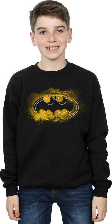 Actual product image Boys Batman Spray Logo Sweatshirt (128)
