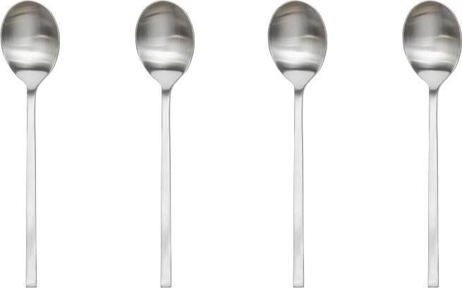 Actual product image Oyoy Coffee spoon Yuka 4 pieces, silver (4 Piece, Scoops)