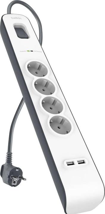 Image du produit Belkin BSV401VF2M (4 x, CEE 7/3, USB-A, 2 m)