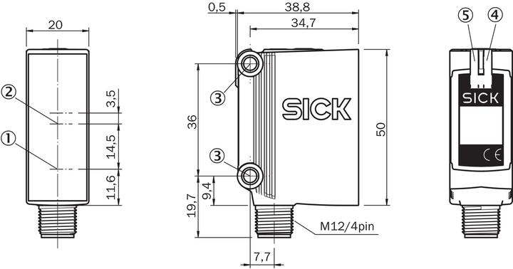Actual product image Sick GTB10-P4211 Small photoelectric sensors, GTB10-P4211 GTB10P4211 (0.70 m)